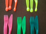 Grajewo ogłoszenia: Sprzedam miseczkę plastikową i sztućce plastikowe widoczne na... - zdjęcie